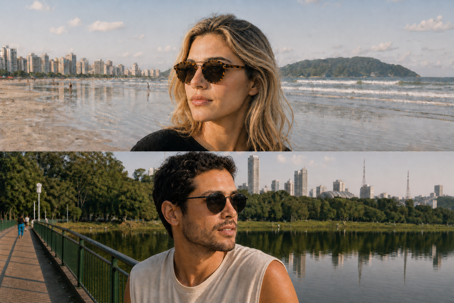 Modelos Harryse no Parque Ibirapuera